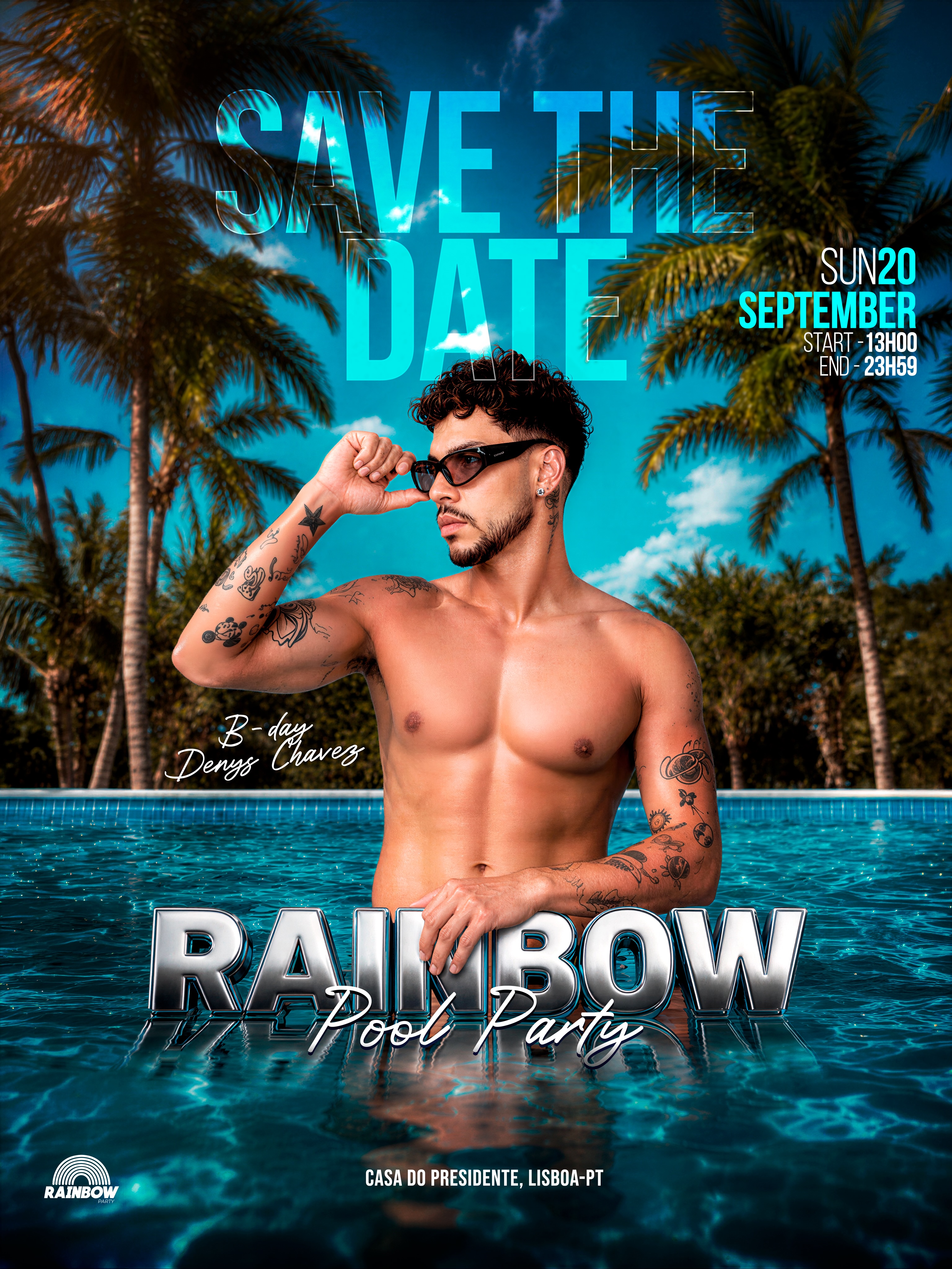 Rainbow Pool Party — Especial B-Day Denys Chavez